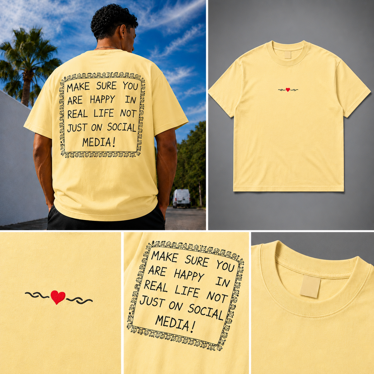 HAPPY IN REAL LIFE (T-Shirt)